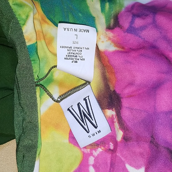 Robin piccone tankini top med, W swim bottom large. - Picture 10 of 11